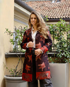 cappotto artigianale cashmere e seta nero anirav brand milano fatto a mano
