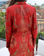 cappotto delhi rosso cashmere collezione india anirav brand 