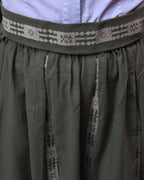 Wadi Rum long skirt in linen and hand-embroidered
