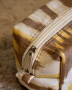 beauty case in cotone ikat artigianale