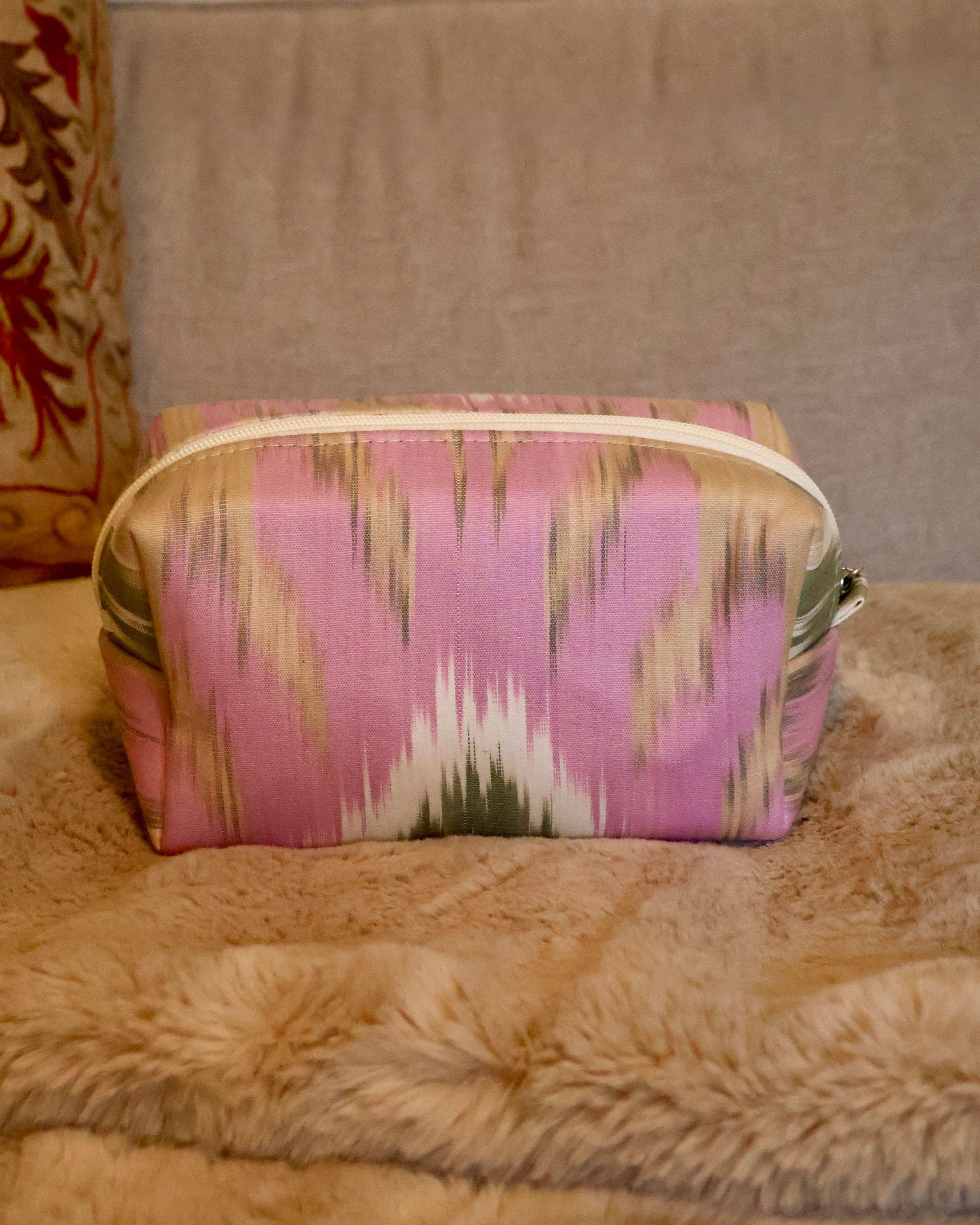 pochette donna in cotone ikat